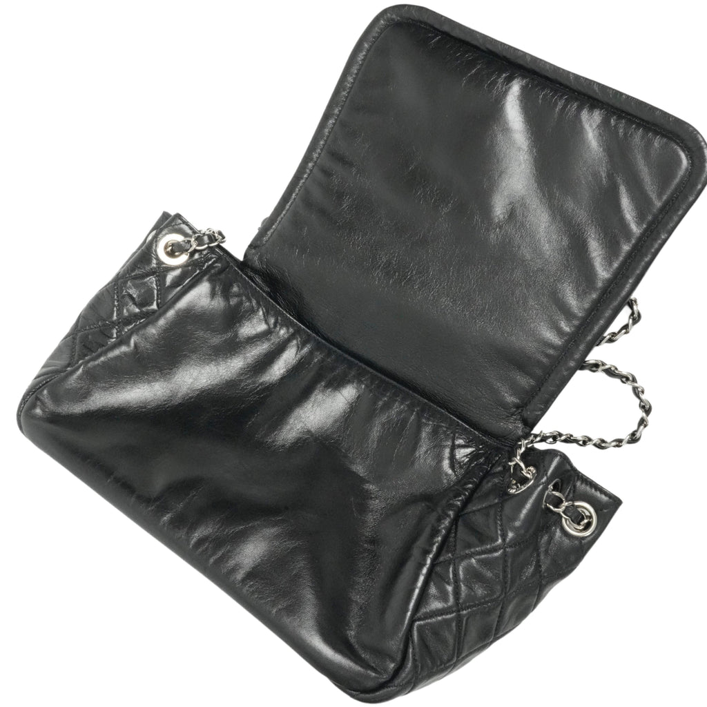 CHANEL 2009-2010 Matelassé Coco Mark Lambskin Shoulder Bag