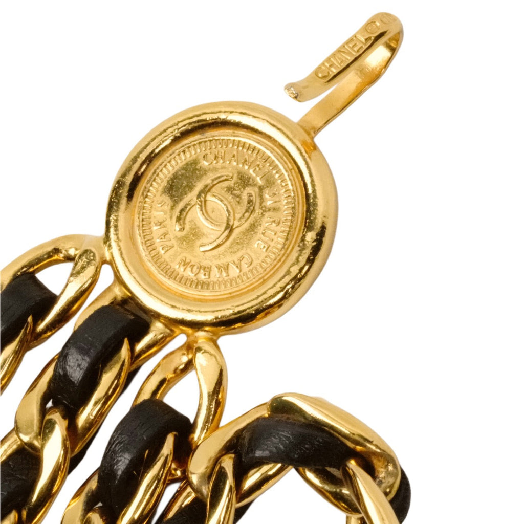 CHANEL Coco Mark Coin Triple Chain Belt