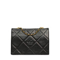 CHANEL 1986-1988Matelasse Chain Coco Mark Lambskin Shoulder Bag