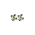 CHANEL Clover Motif Earrings