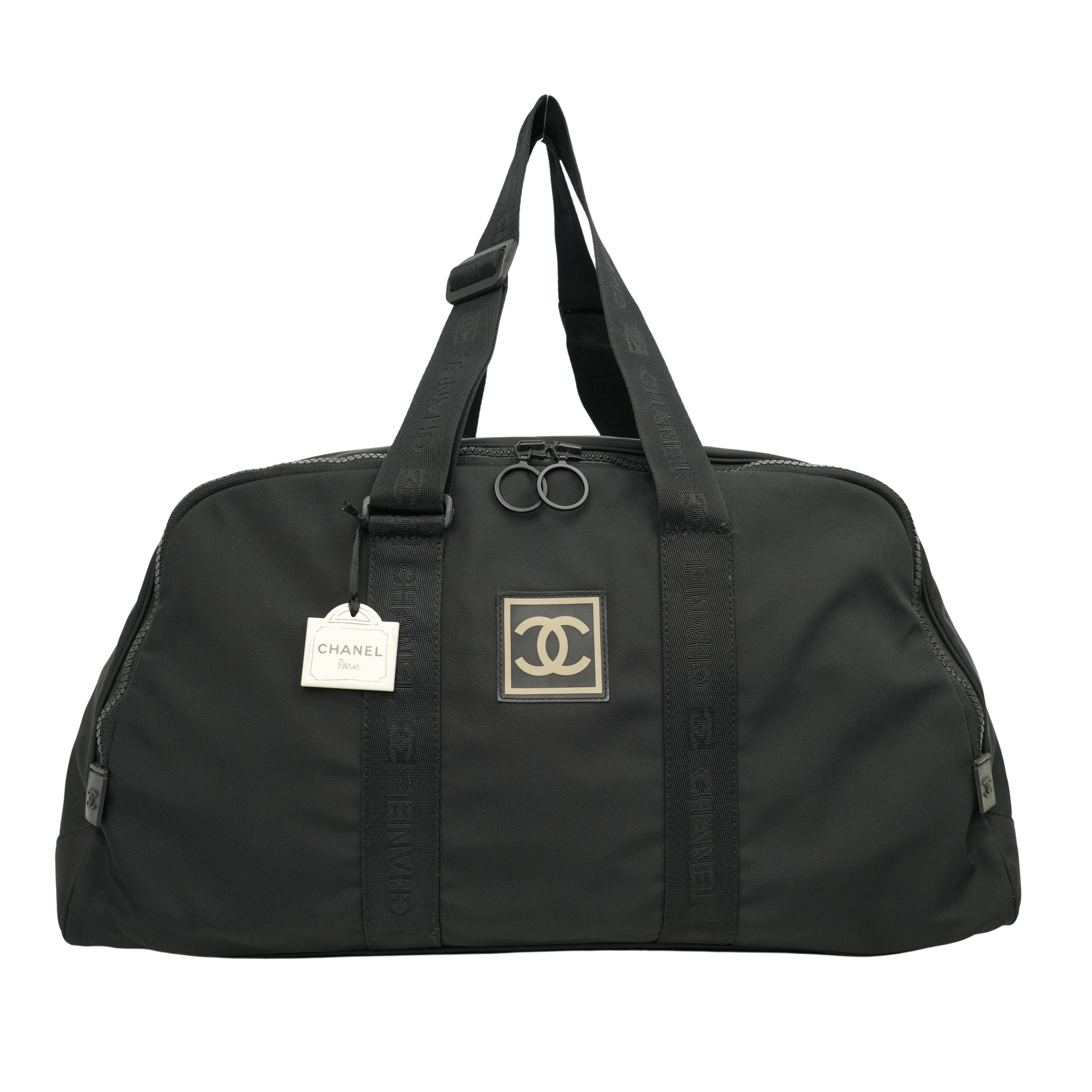 CHANEL 2002-2003 Sport Line Boston Handbag/Shoulder Bag 2-Way