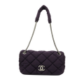 CHANEL 2008-2009 Matelassé Quilted Shoulder Bag