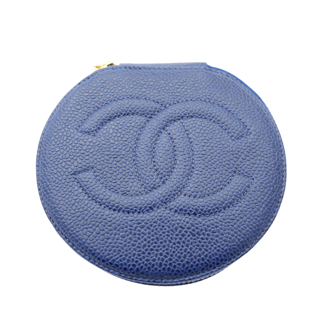 CHANEL 1994–1996 Caviar Skin Pouch Jewelry Case