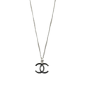 CHANEL 2007 Coco Mark Plate Necklace