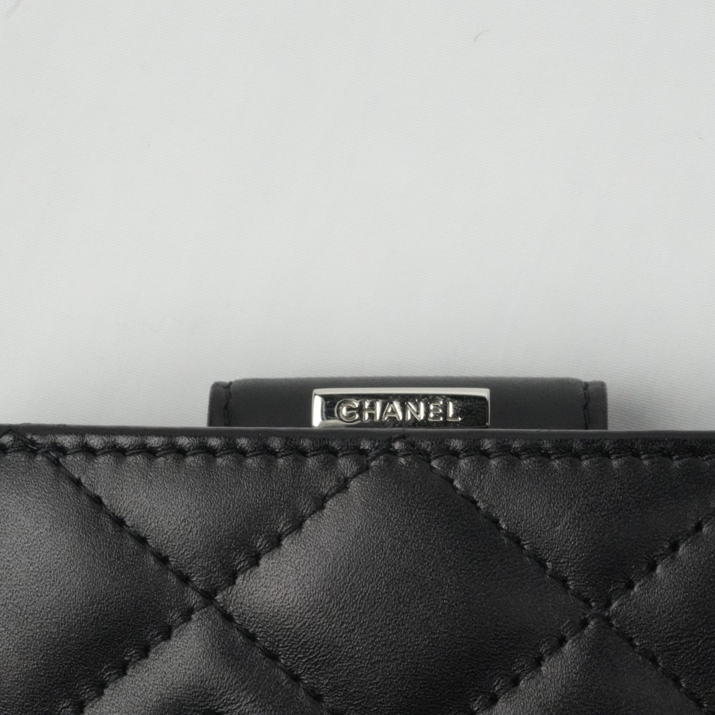 CHANEL Cambon Line Frame Double-fold Wallet