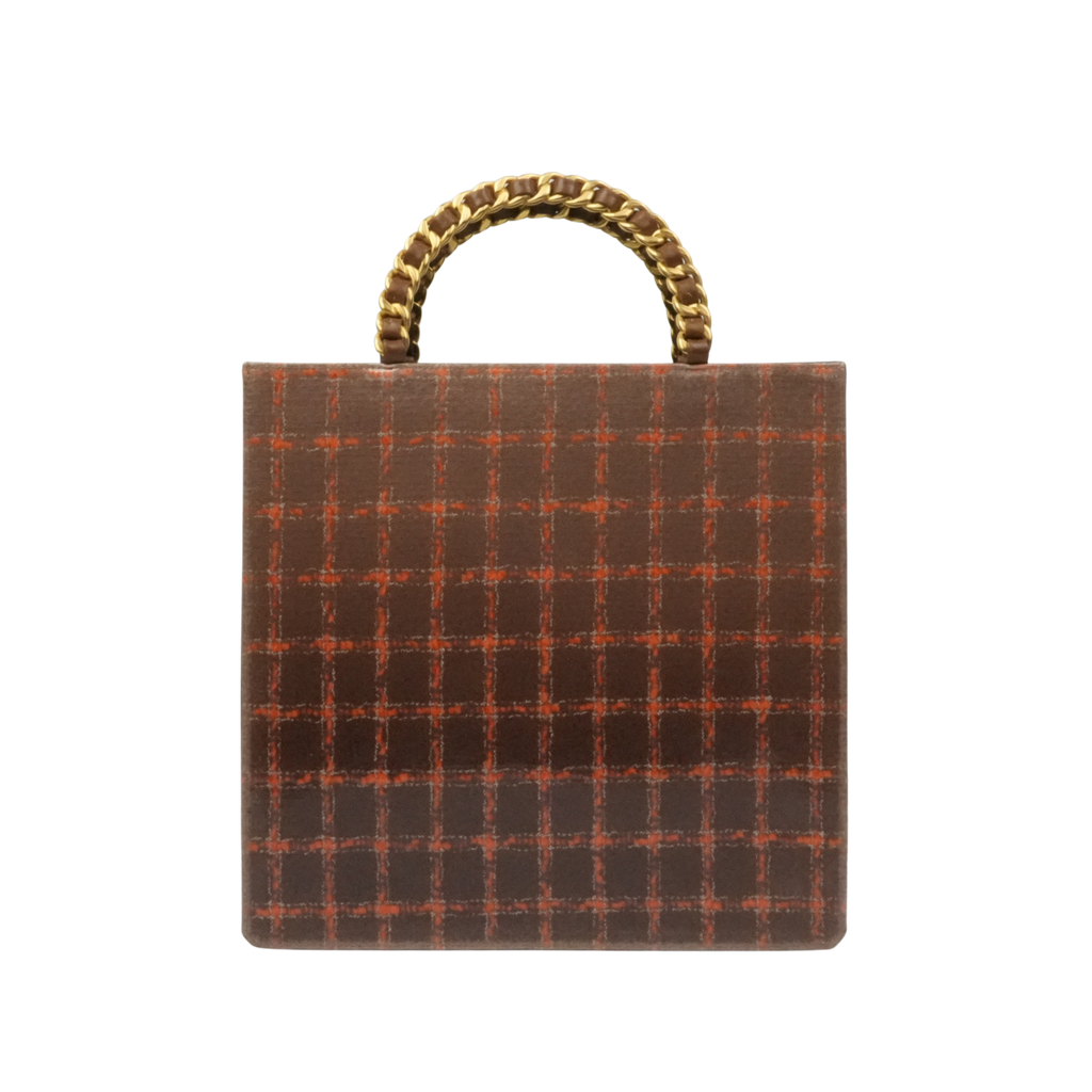 CHANEL 1994-1996 Chocobar Patent Chain Tote Bag/Handbag