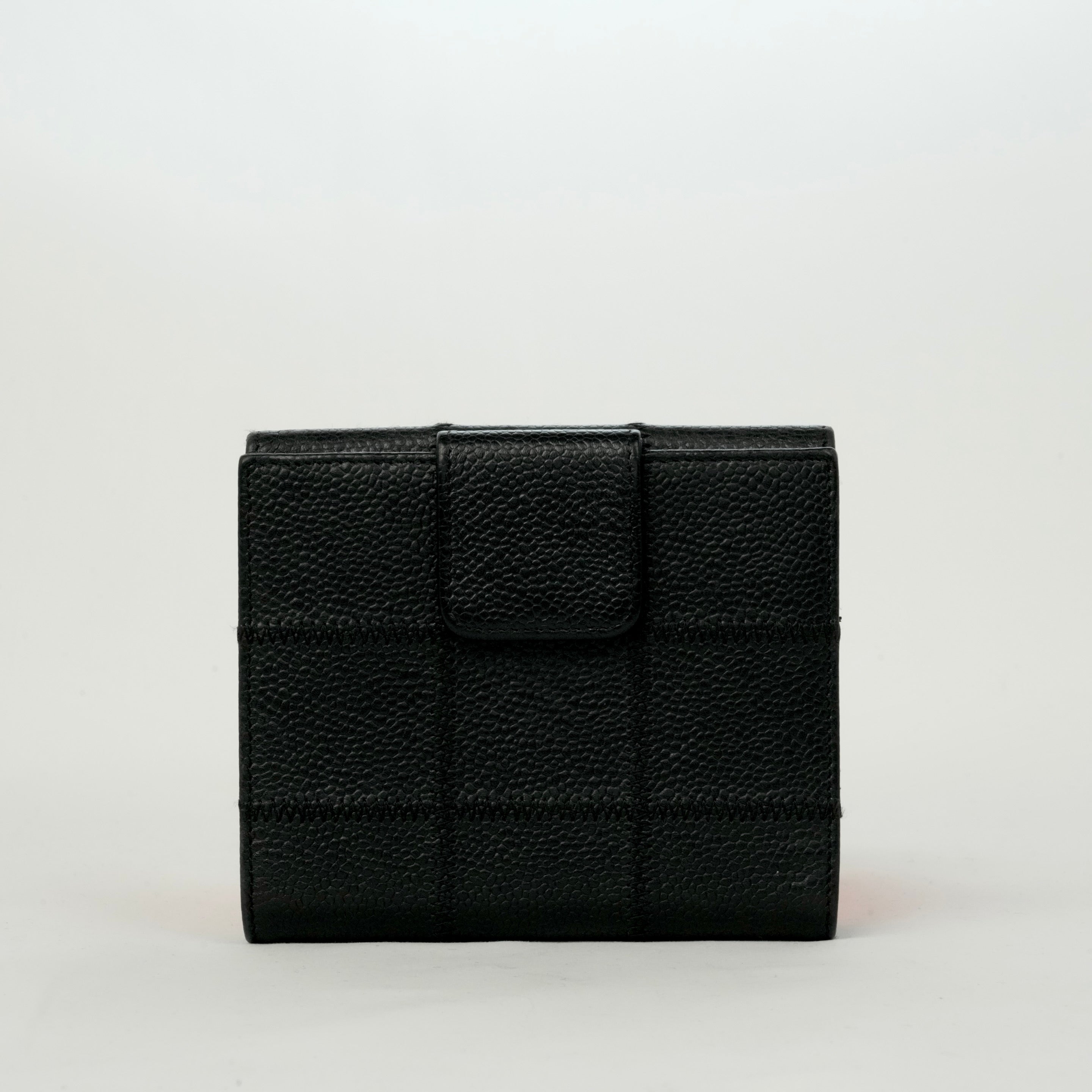 CHANEL Chocolate Bar Stitch Bi-fold Wallet