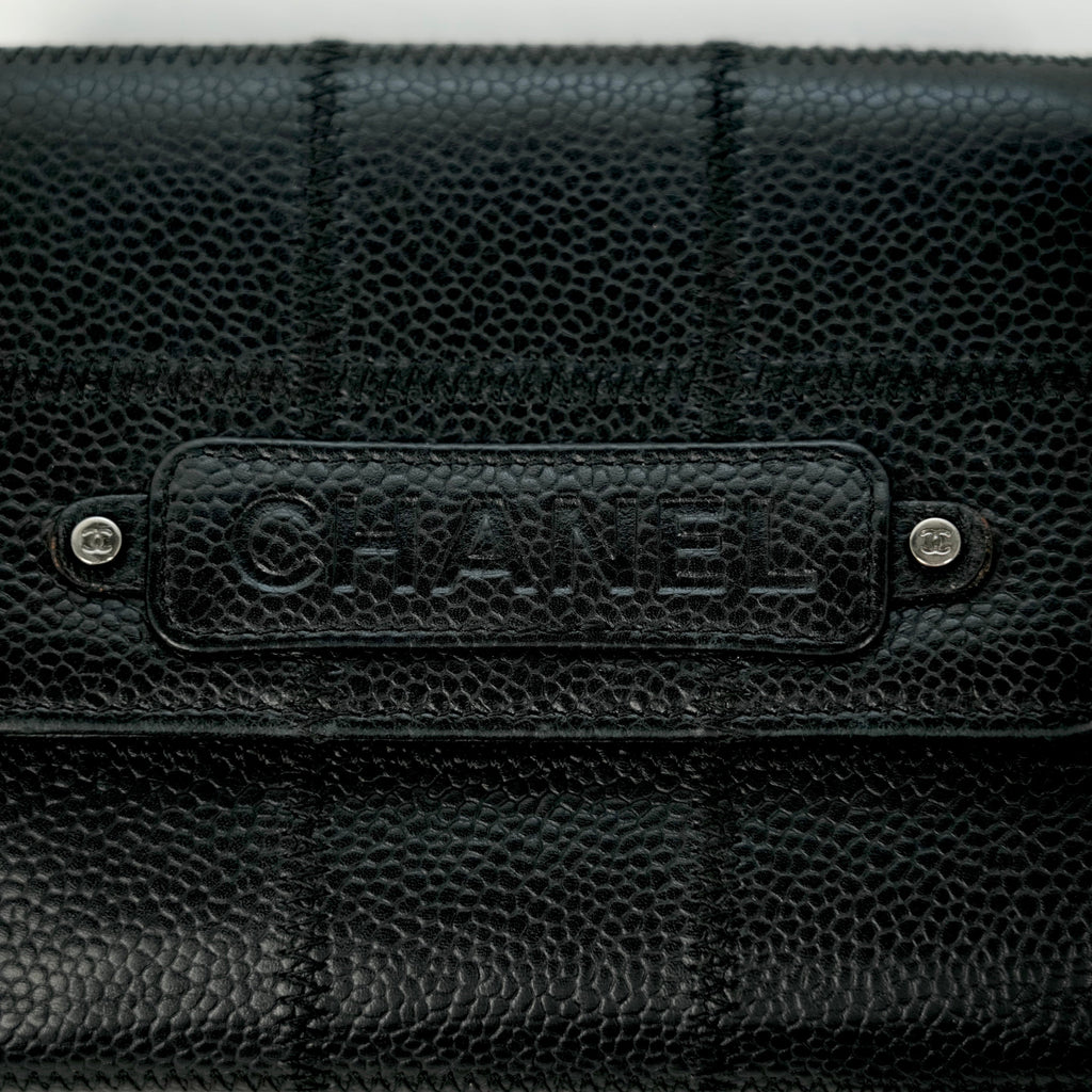 CHANEL Chocolate Bar Stitch Bi-fold Wallet