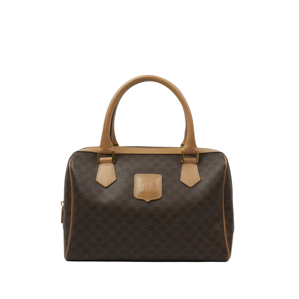 CELINE Macadam Boston Handbag