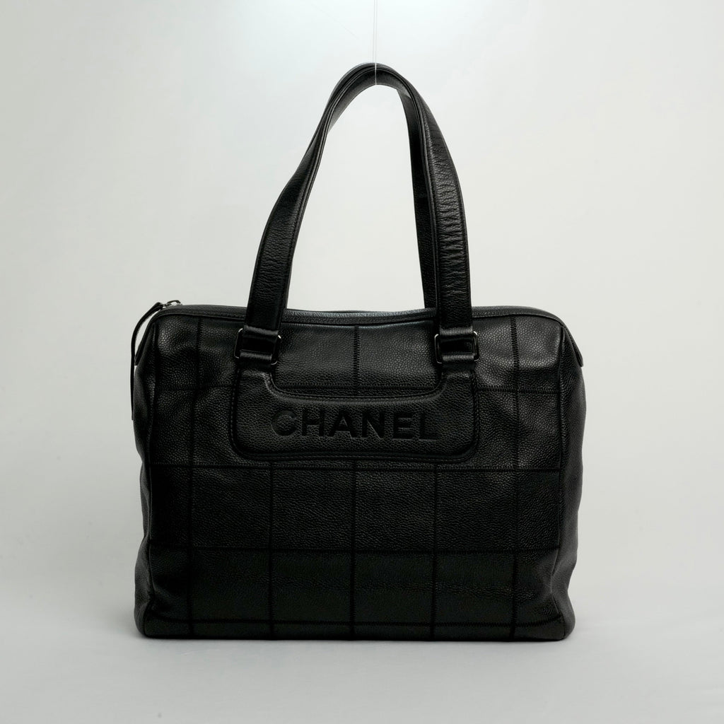 CHANEL 2005-2006 Chocolate Stitch Tote Bag/Shoulder Bag