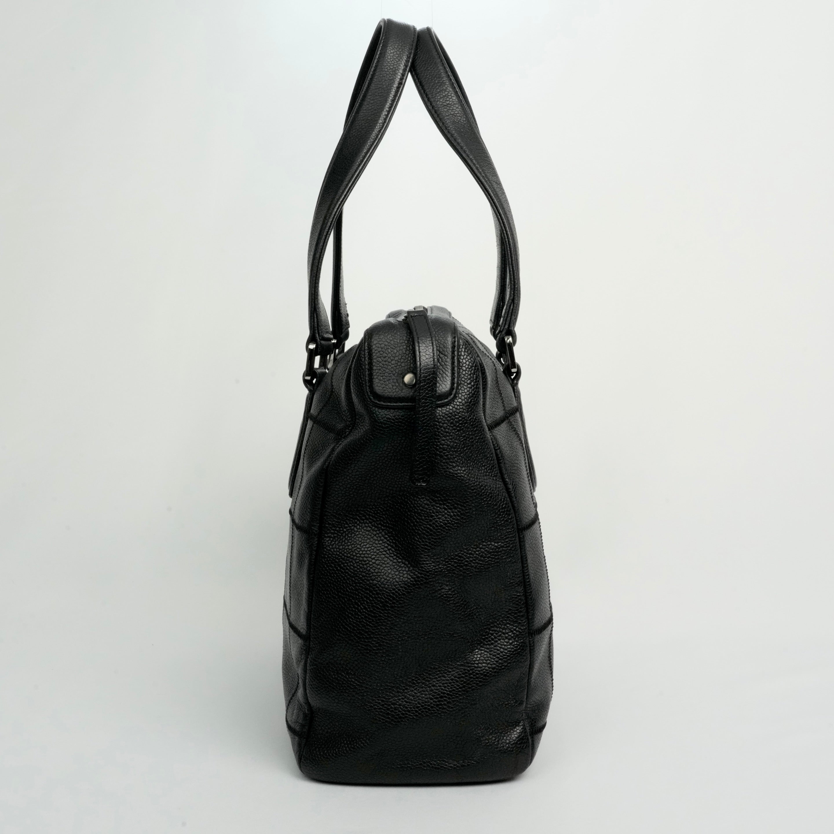 CHANEL 2005-2006 Chocolate Stitch Tote Bag/Shoulder Bag
