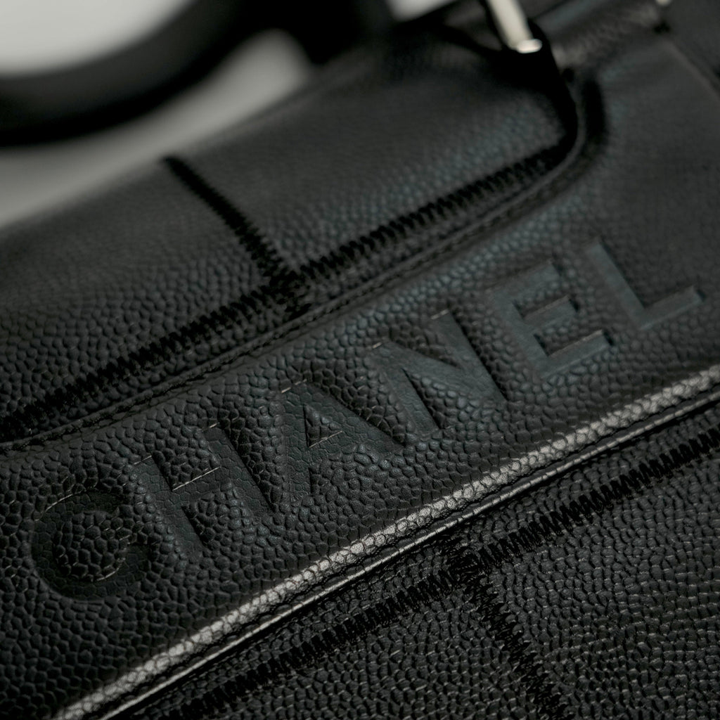 CHANEL 2005-2006 Chocolate Stitch Tote Bag/Shoulder Bag