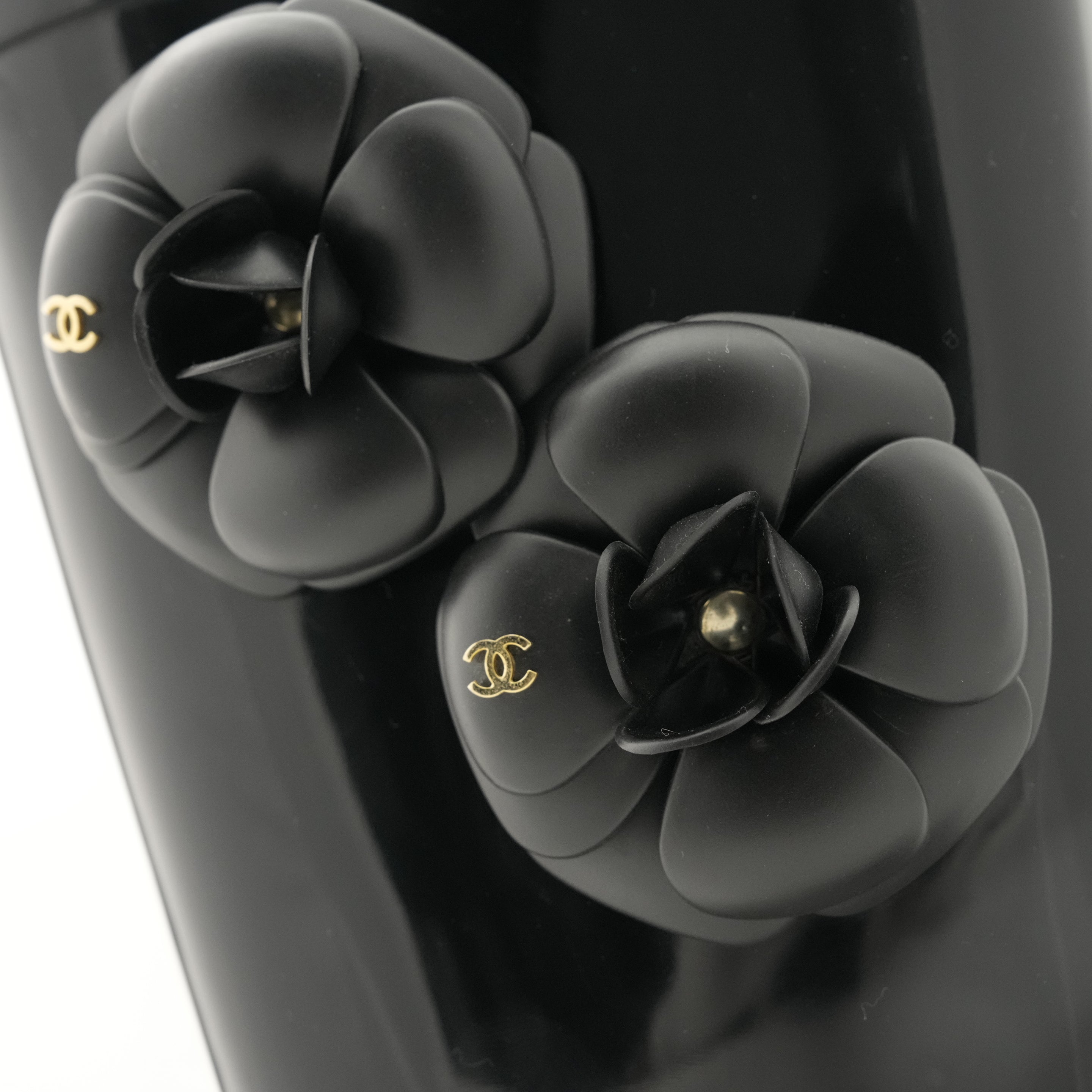 CHANEL Camellia Rain Boots