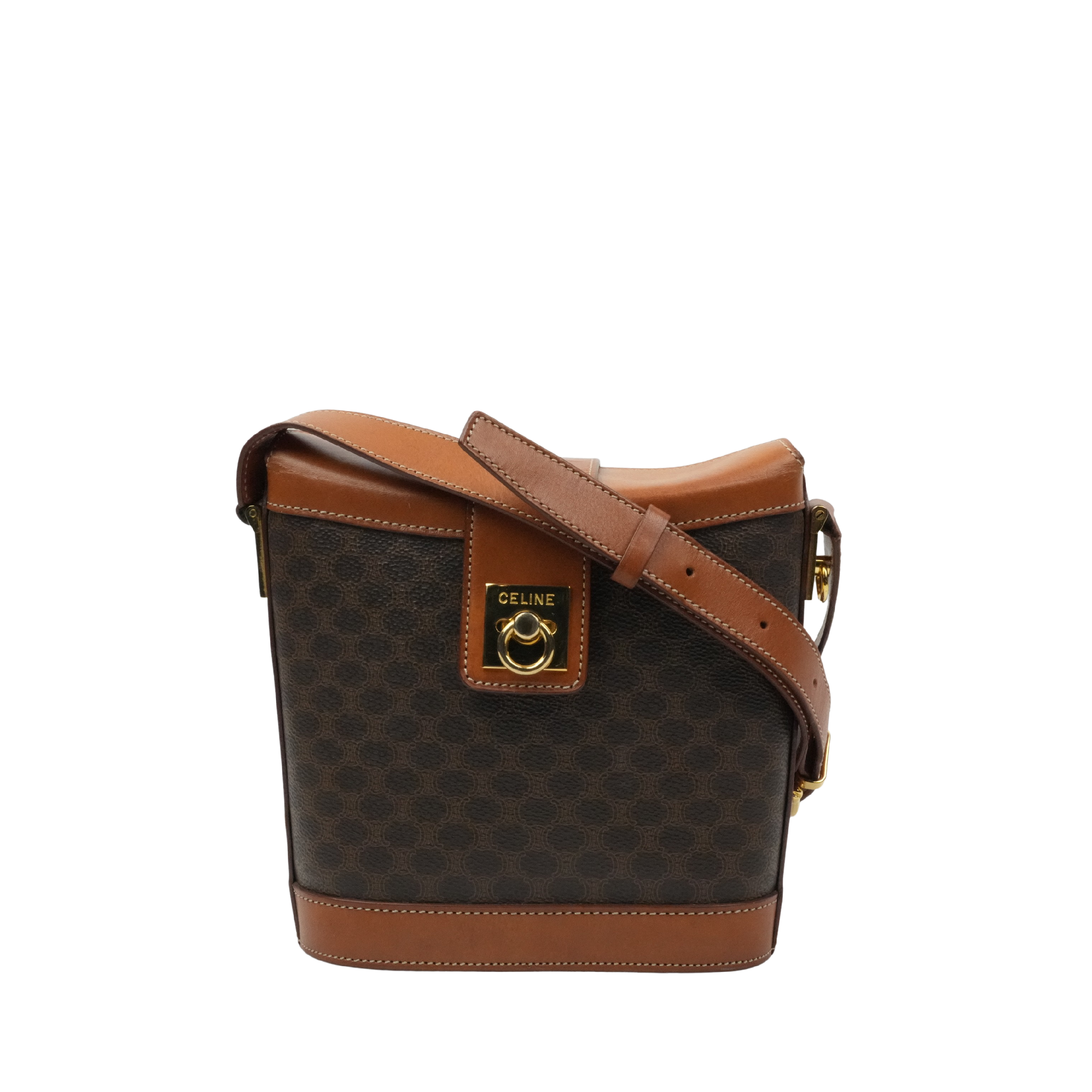 CELINE Macadam Bucket Shoulder Bag