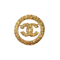 CHANEL Coco Mark Lava Circle Brooch