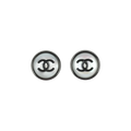 CHANEL 1997 Coco Round Circle Mark Earring