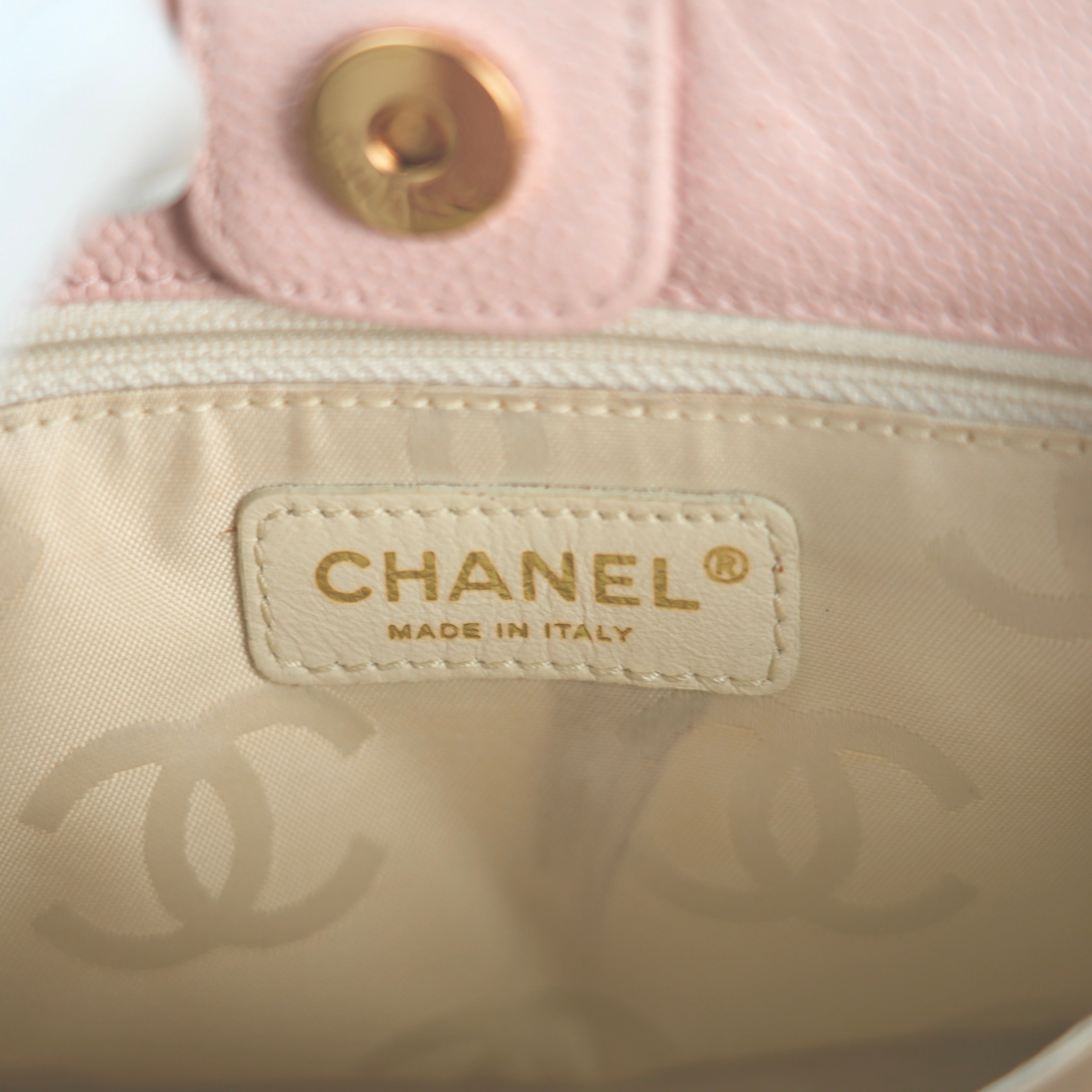 CHANEL 2004–2005 Triple Coco Caviar Leather Handbag