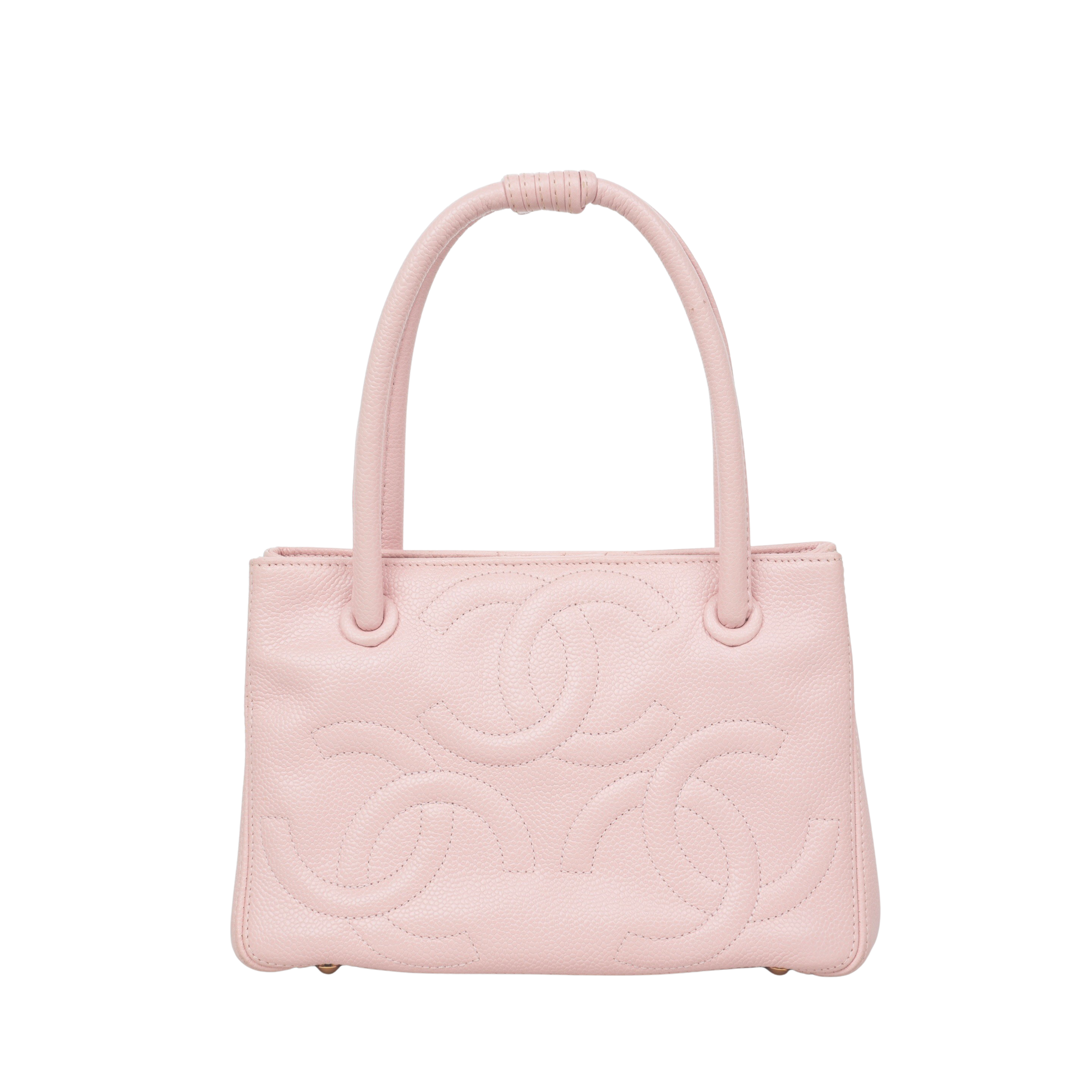 CHANEL 2004–2005 Triple Coco Caviar Leather Handbag