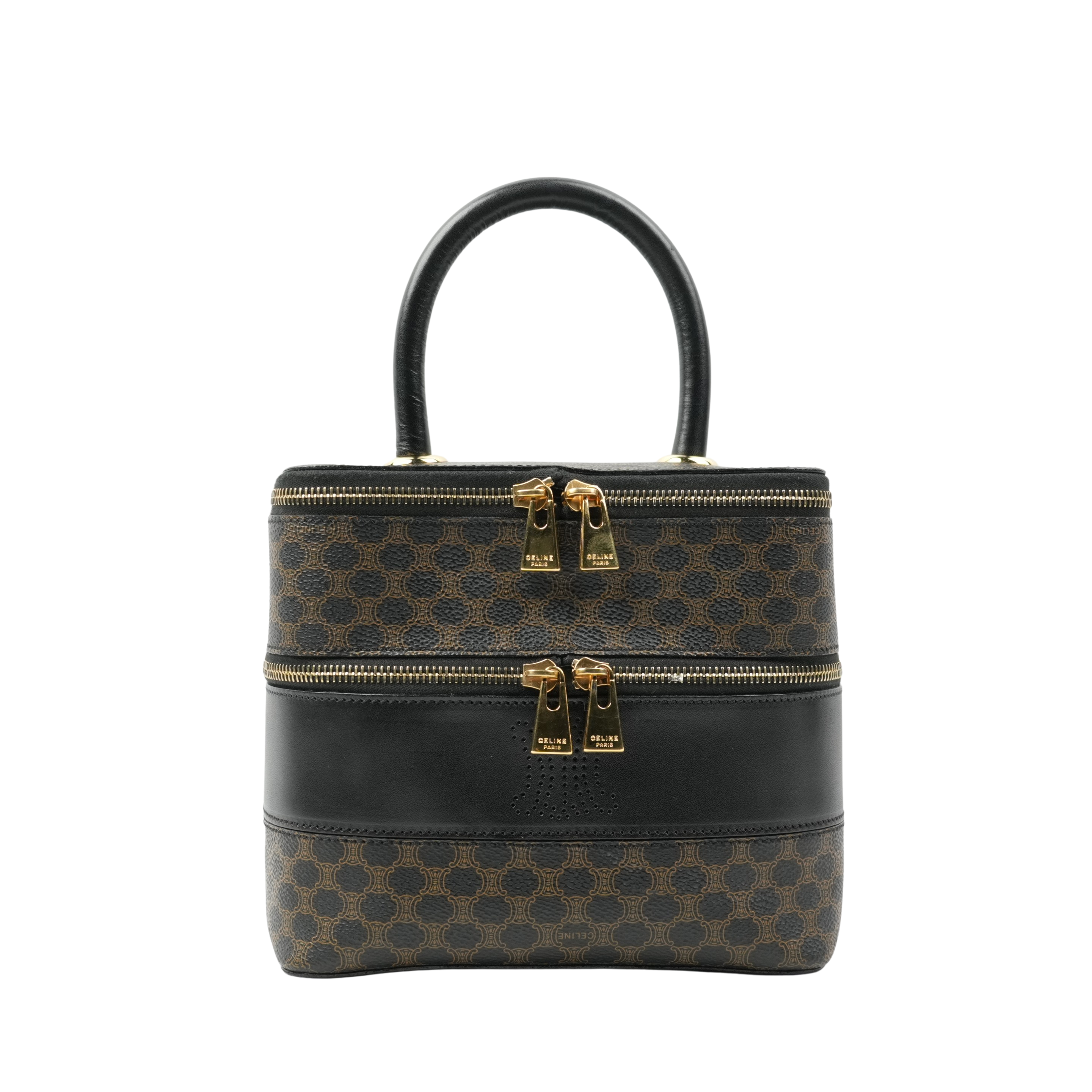 CELINE Macadam Vanity Handbag