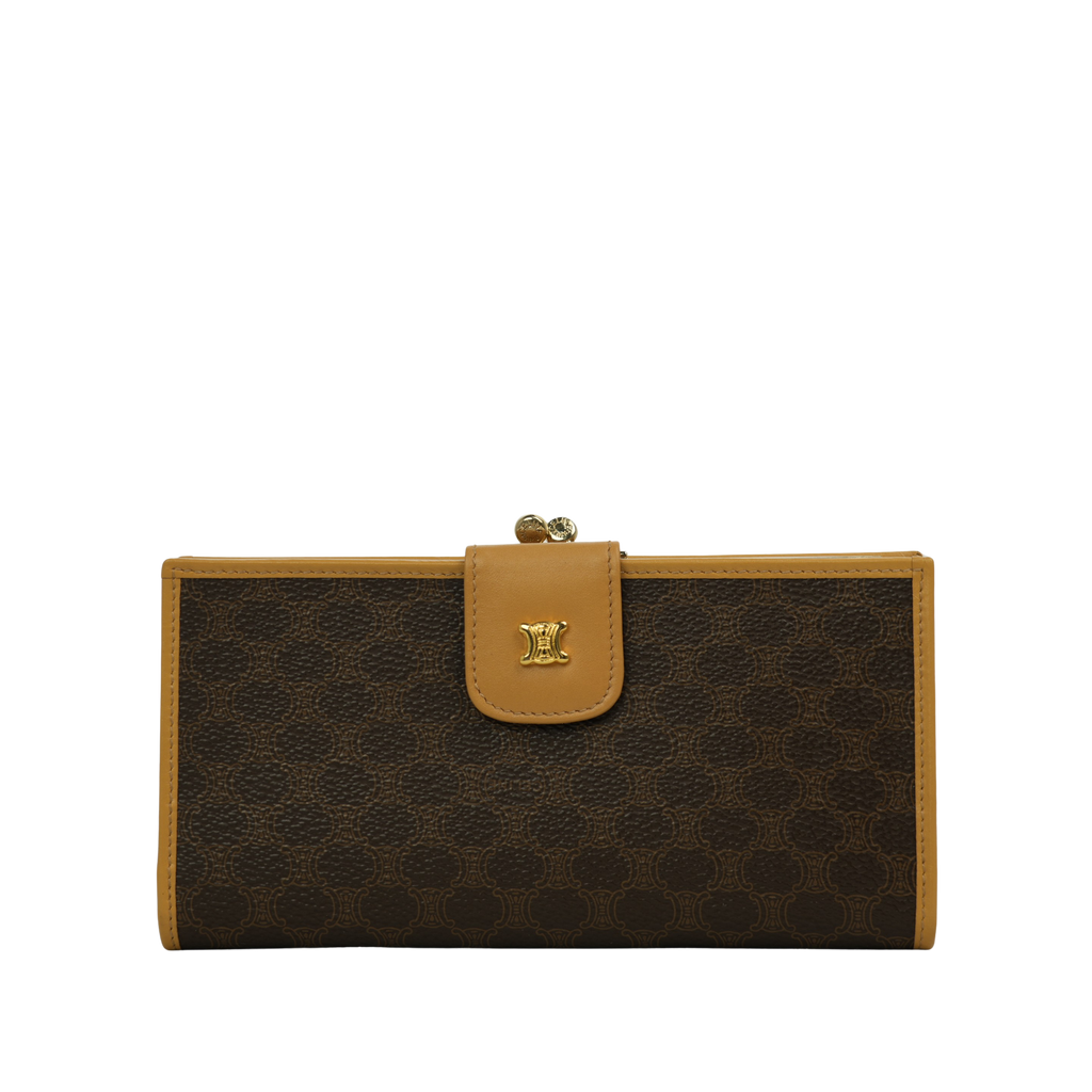 CELINE Macadam Frame Long Wallet