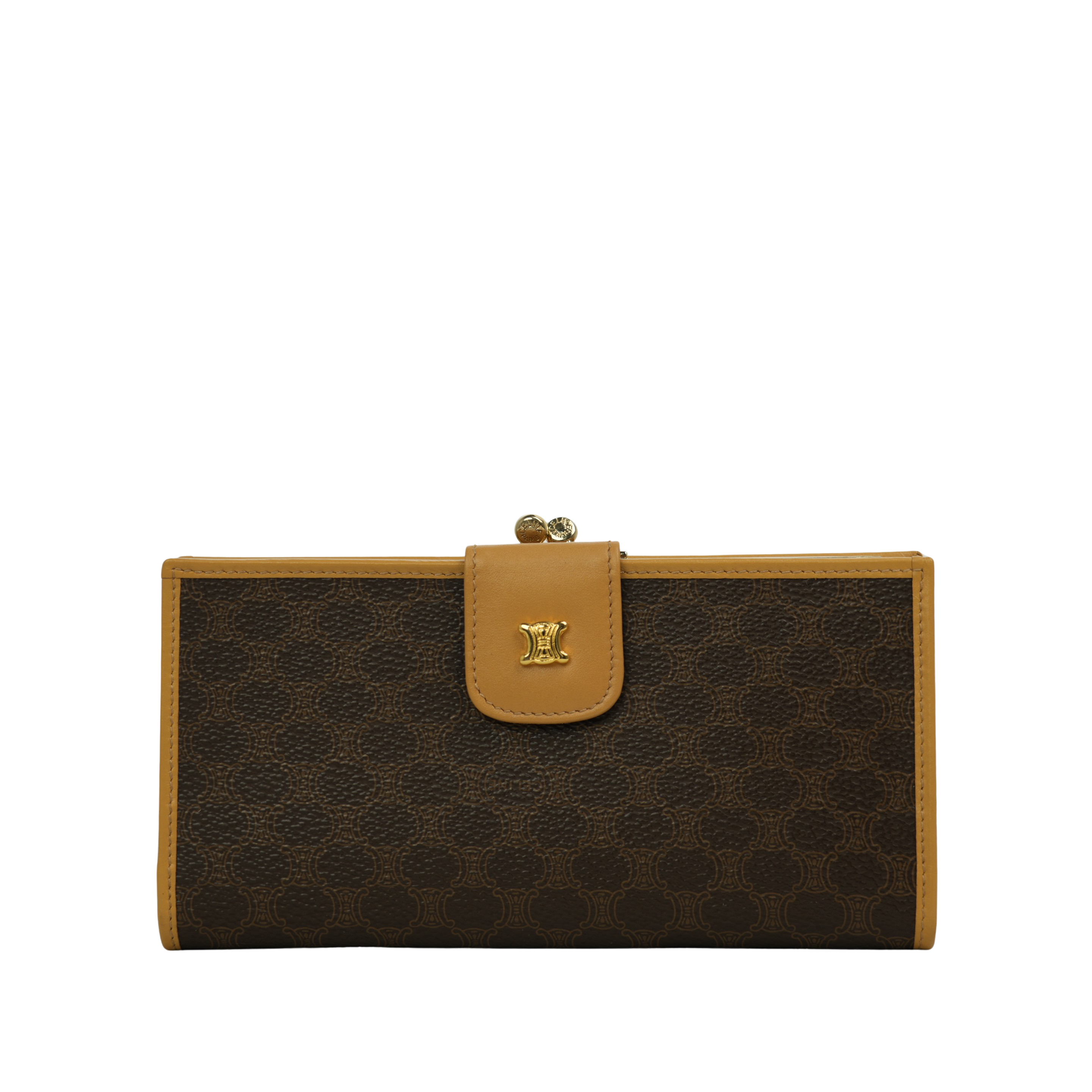 CELINE Macadam Frame Long Wallet