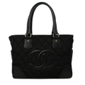 CHANEL 2008-2009 Nylon Paris-New York Tote Bag/Shoulder Bag