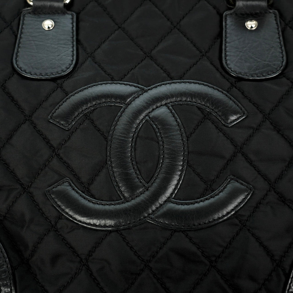 CHANEL 2008-2009 Nylon Paris-New York Tote Bag/Shoulder Bag