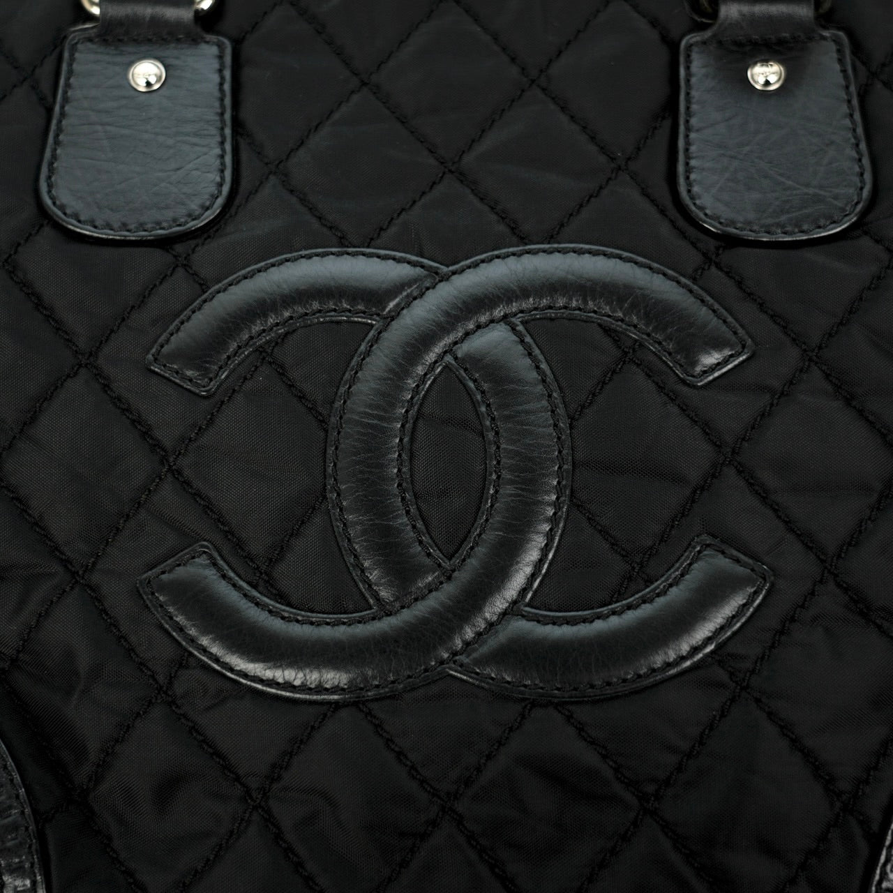 CHANEL 2008-2009 Nylon Paris-New York Tote Bag/Shoulder Bag