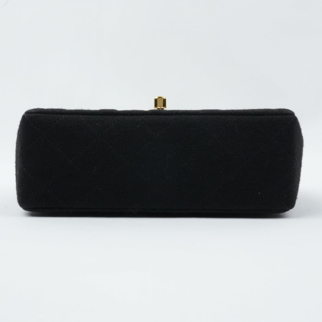 CHANEL 1986-1988 Cotton Jersey Mini Matelassé Shoulder Bag