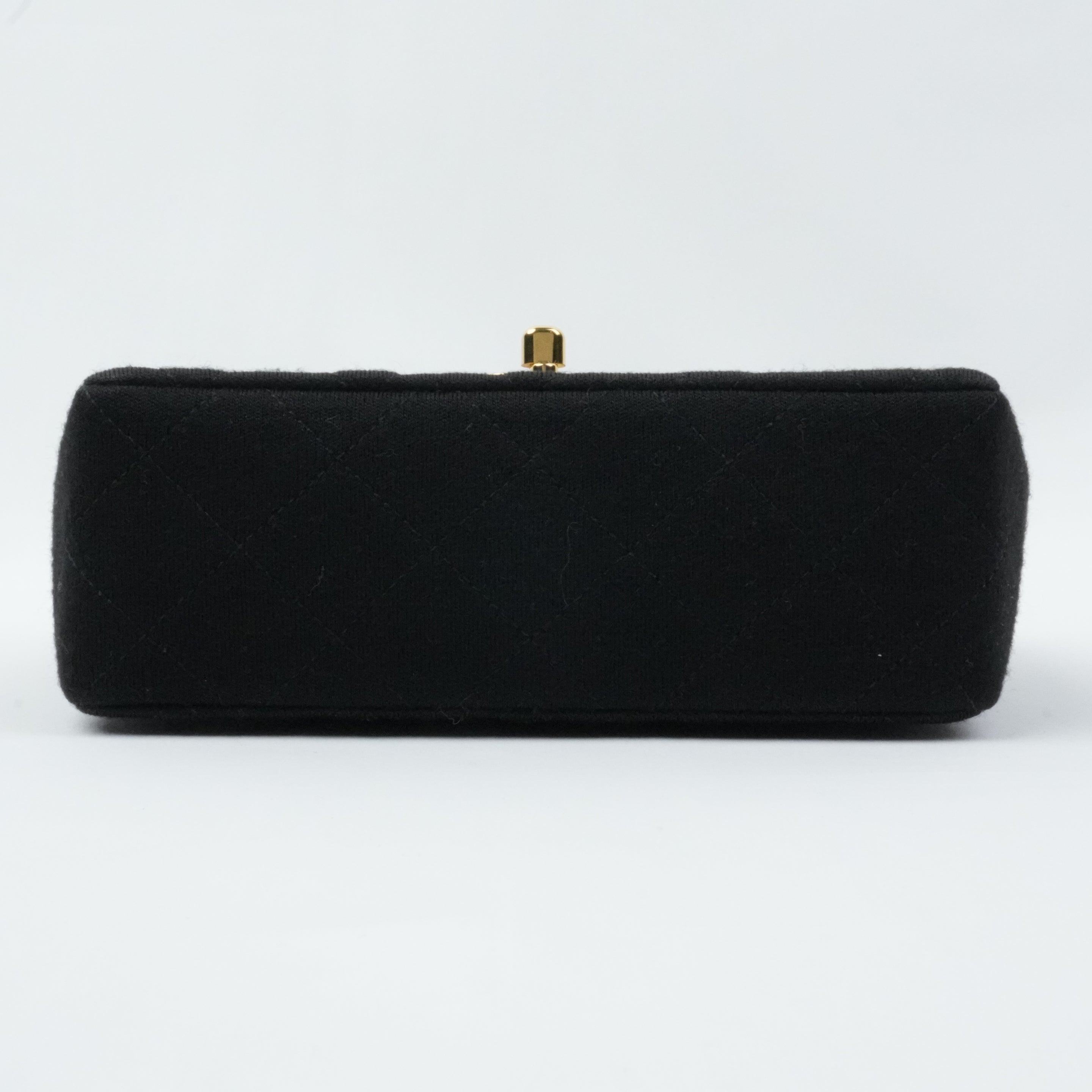 CHANEL 1986-1988 Cotton Jersey Mini Matelassé Shoulder Bag