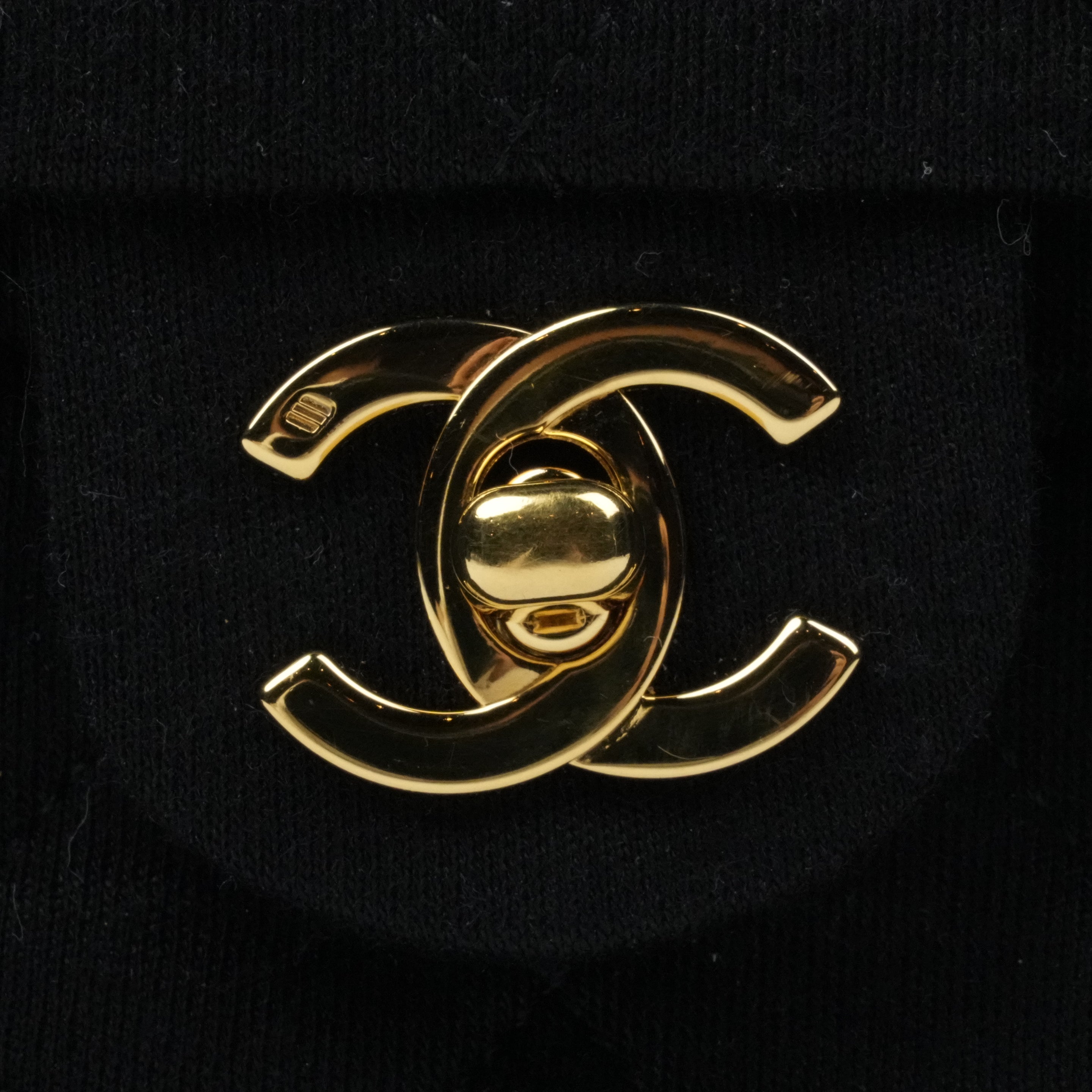 CHANEL 1986-1988 Cotton Jersey Mini Matelassé Shoulder Bag