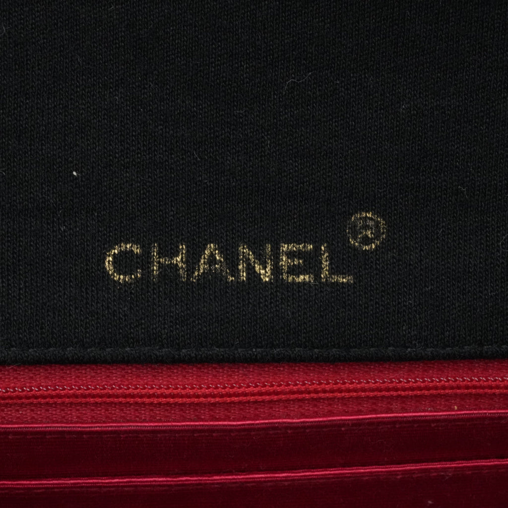 CHANEL 1986-1988 Cotton Jersey Mini Matelassé Shoulder Bag