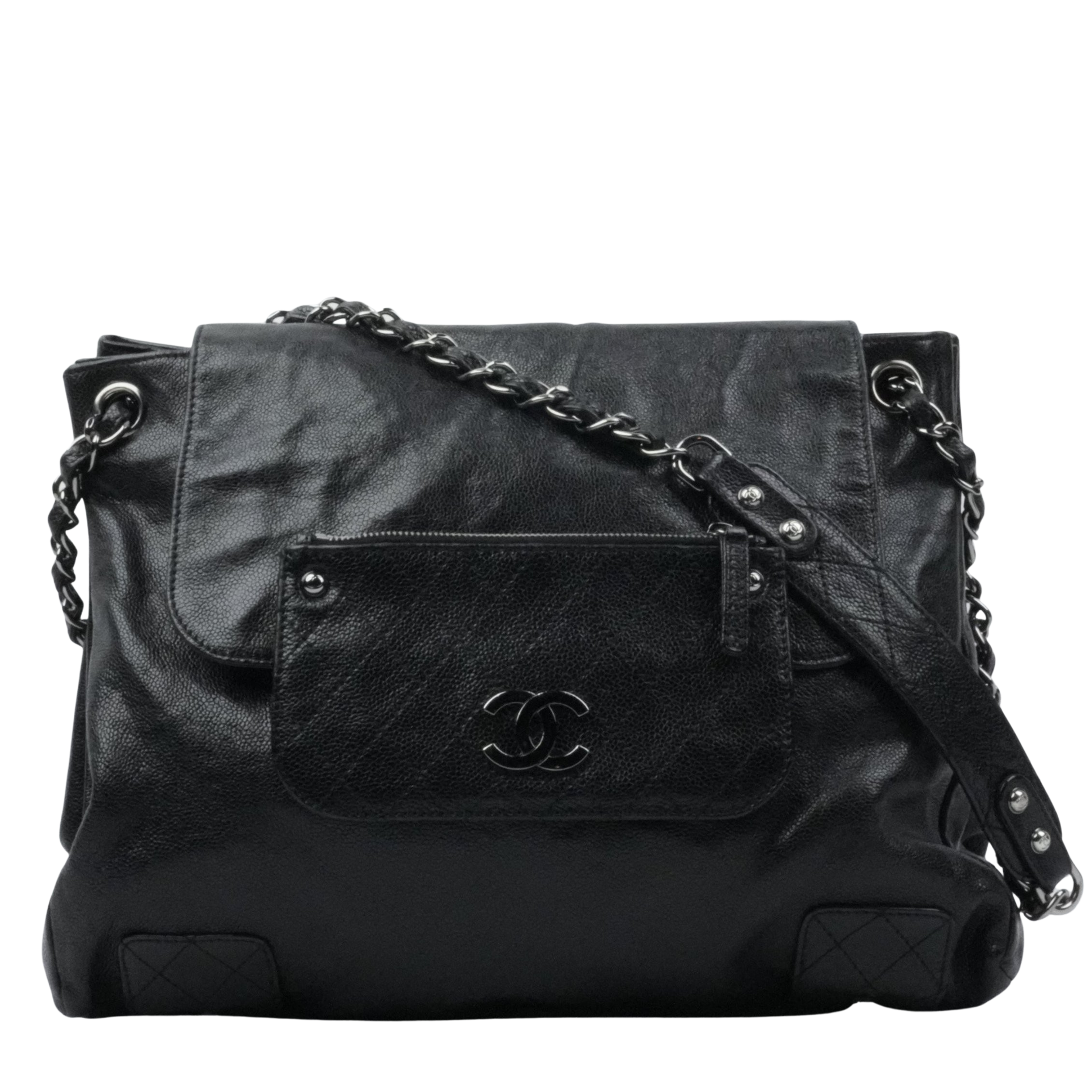 CHANEL 2006–2008 Caviar Skin Tote Bag / Shoulder Bag