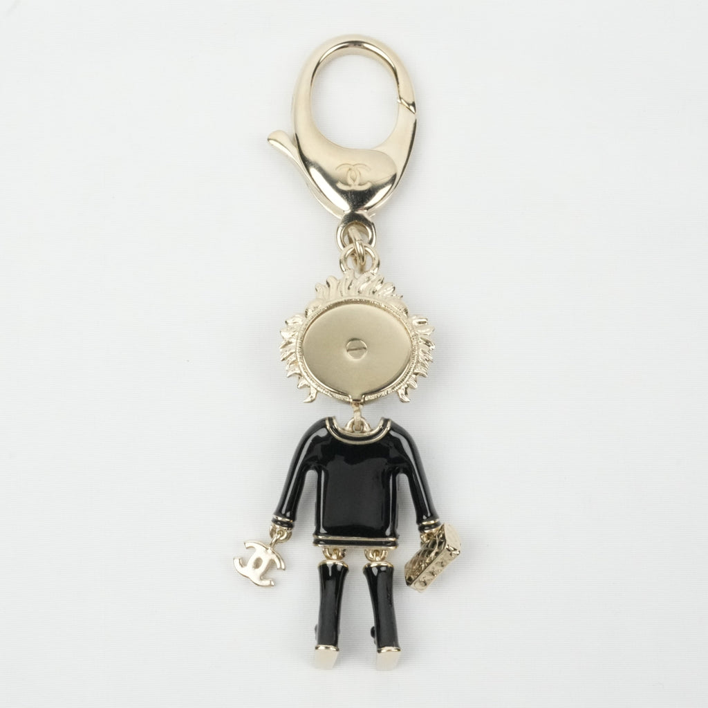 CHANEL Coco Mark Lion Rhinestone Keychain Other Accessory