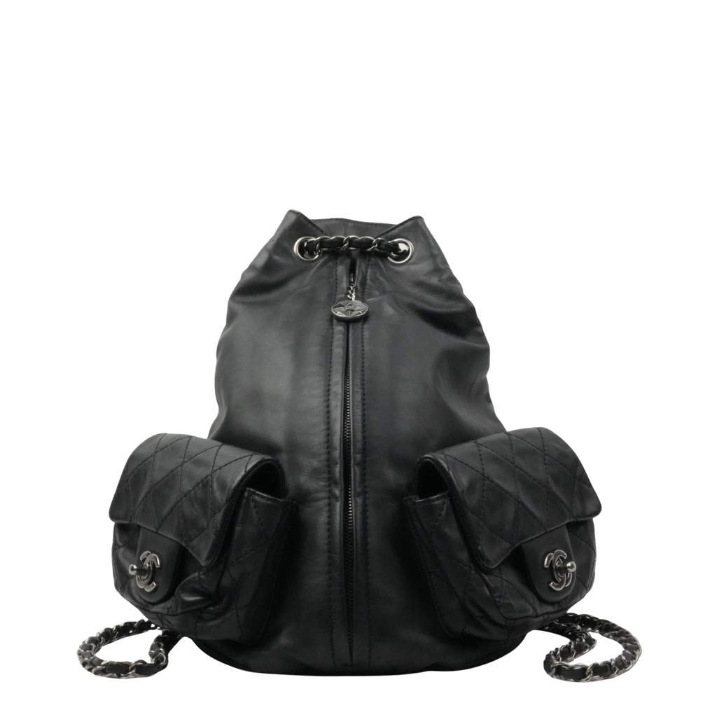 CHANEL 2012-2013 Matelassé Chain Lambskin Backpack