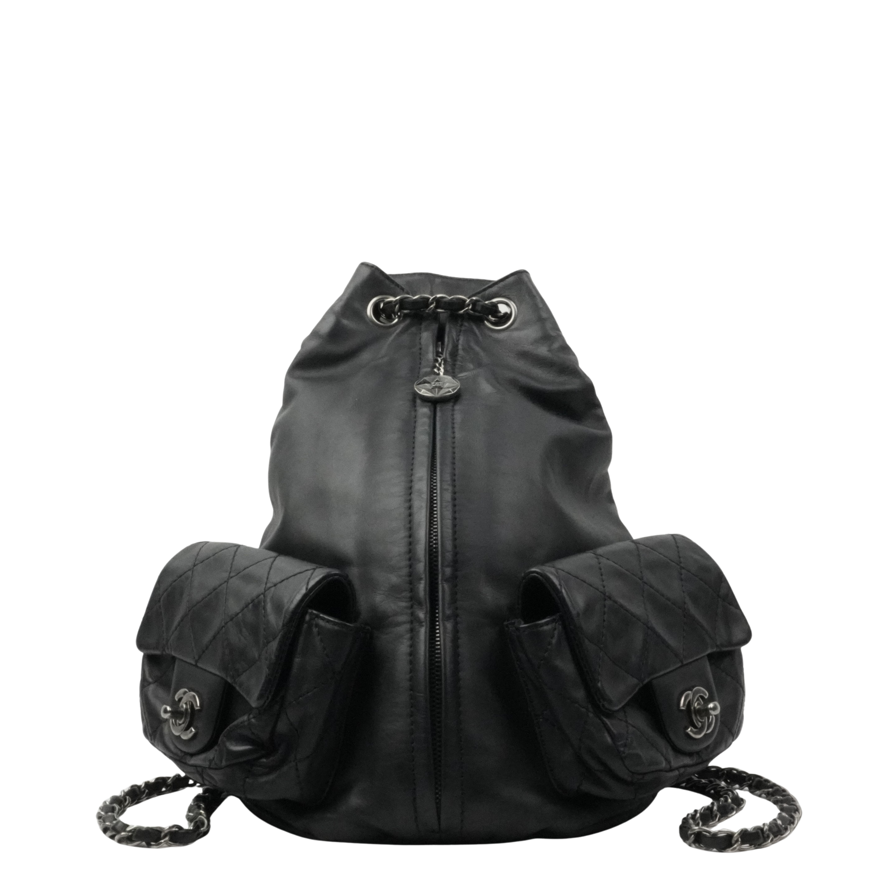 CHANEL 2012-2013 Matelassé Chain Lambskin Backpack