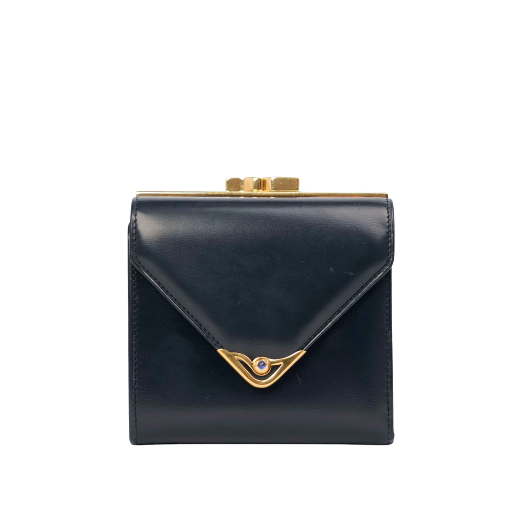 CARTIER Kiss Lock Tri-Fold Wallet