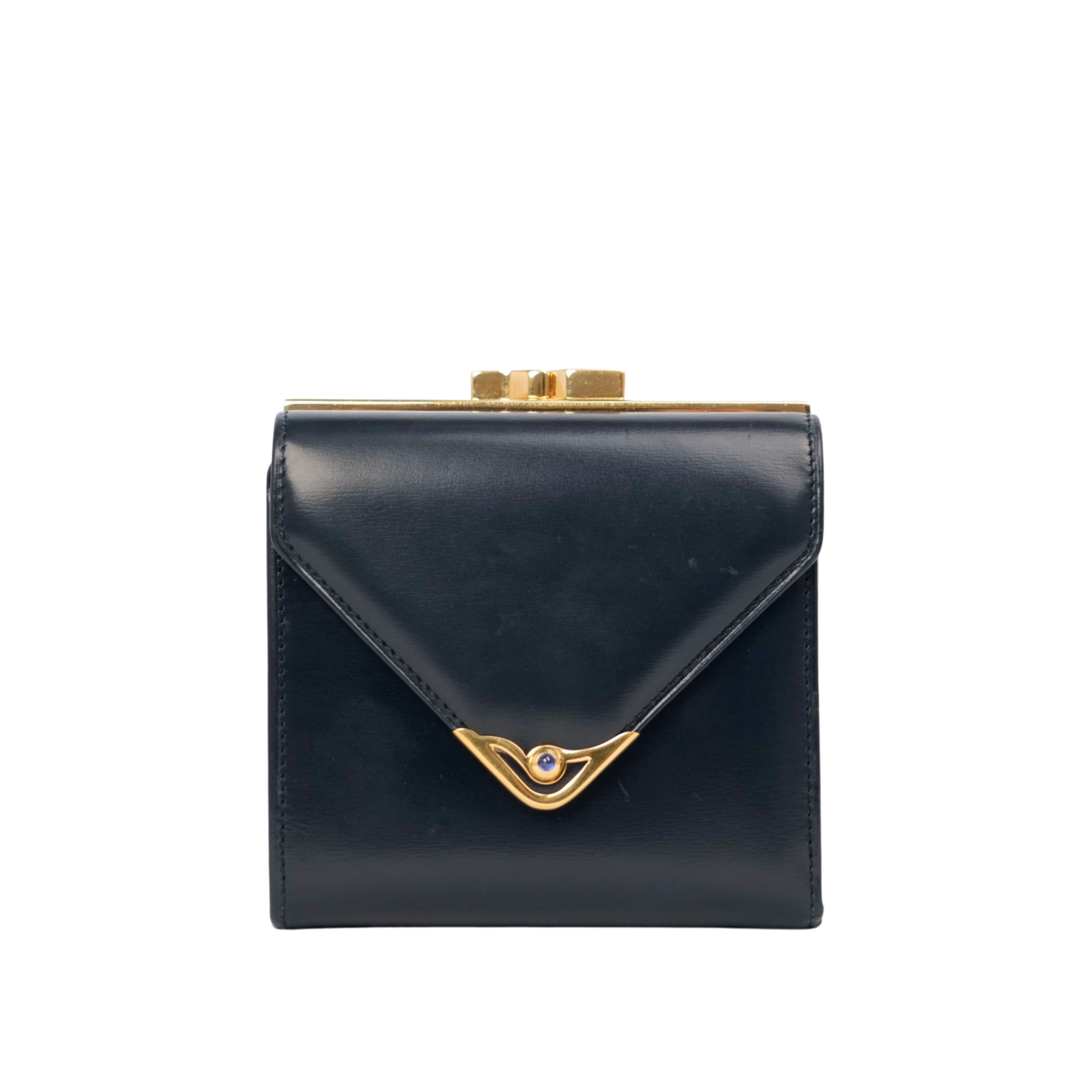 CARTIER Kiss Lock Tri-Fold Wallet