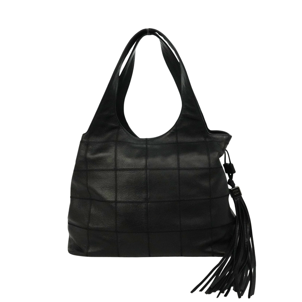 CHANEL Choco Bar Fringe Tote Bag/Shoulder Bag