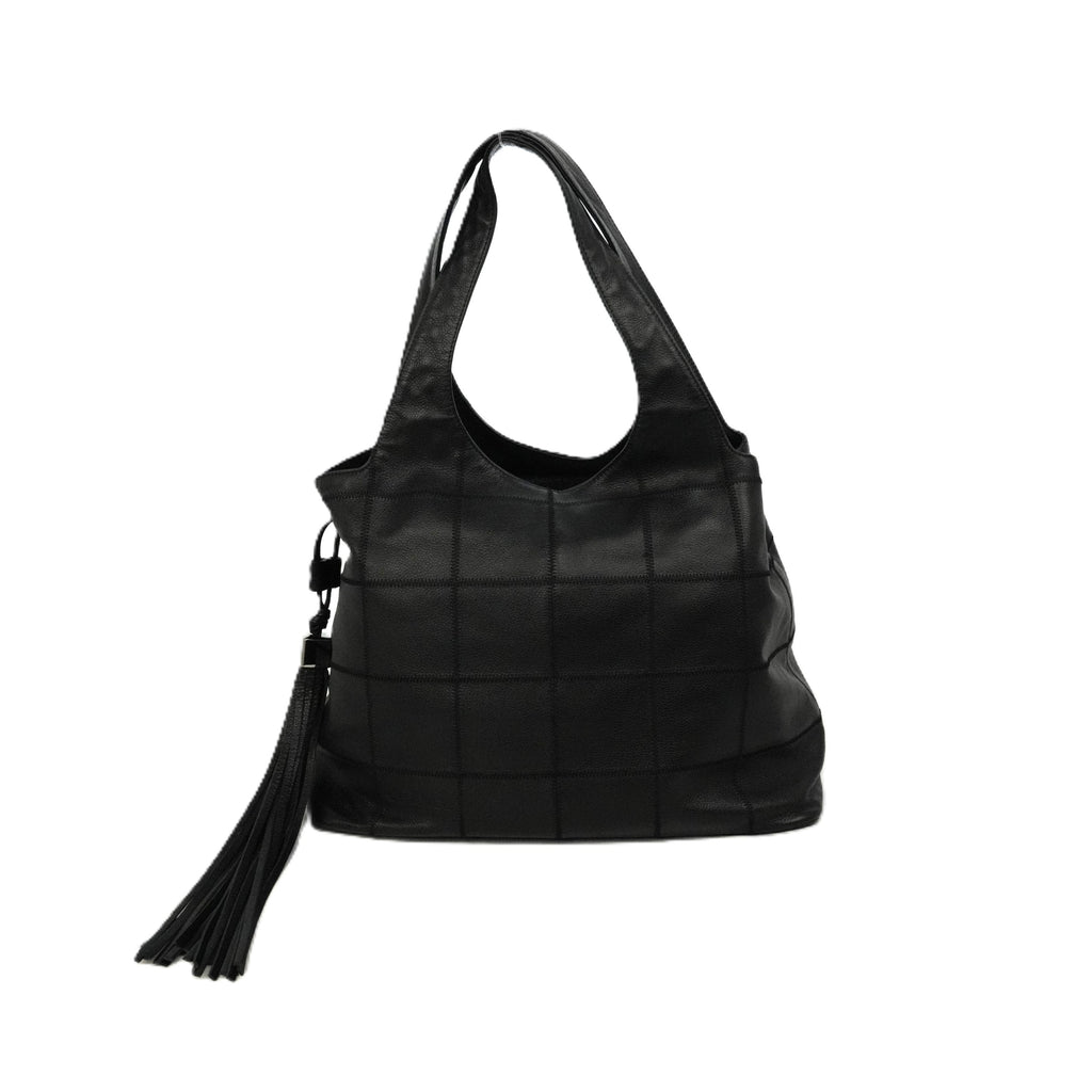 CHANEL Choco Bar Fringe Tote Bag/Shoulder Bag