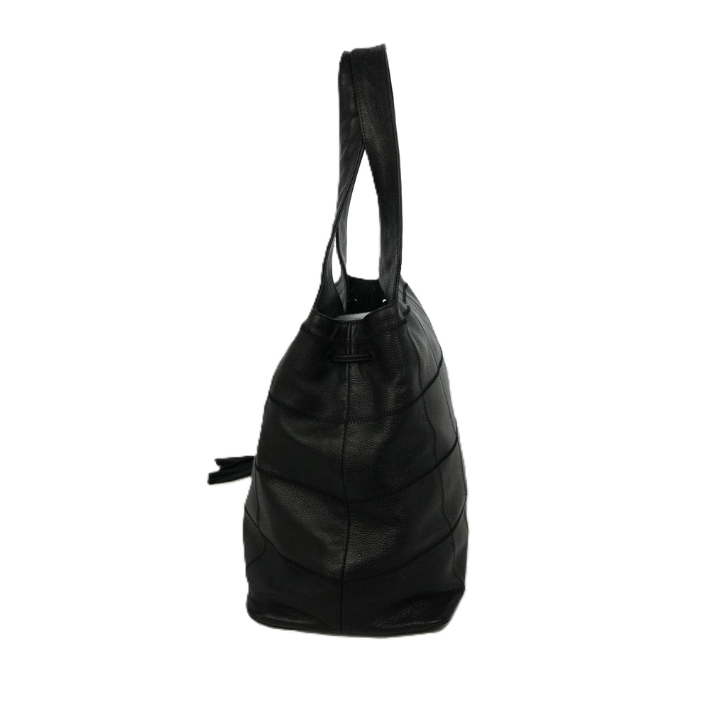 CHANEL Choco Bar Fringe Tote Bag/Shoulder Bag