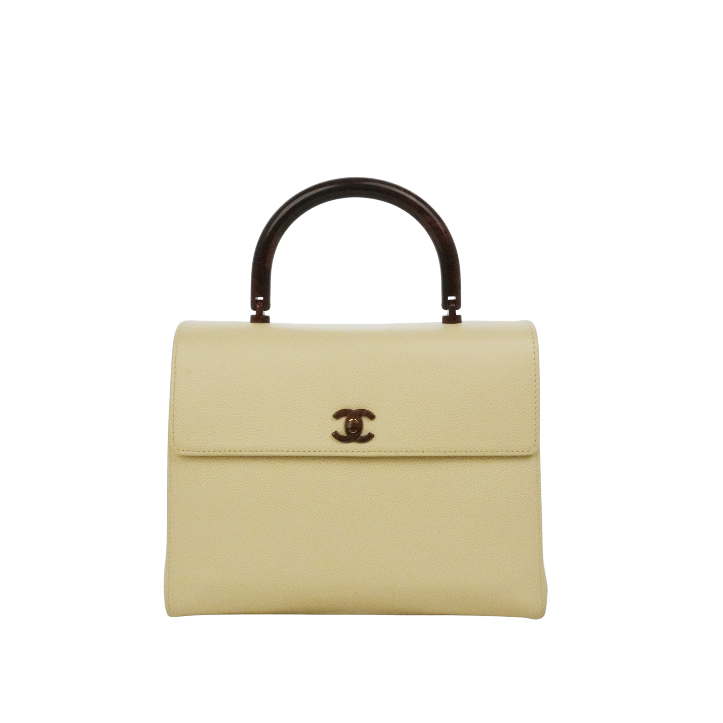 CHANEL 2000-2002 Kelly-style Coco Mark Handbag