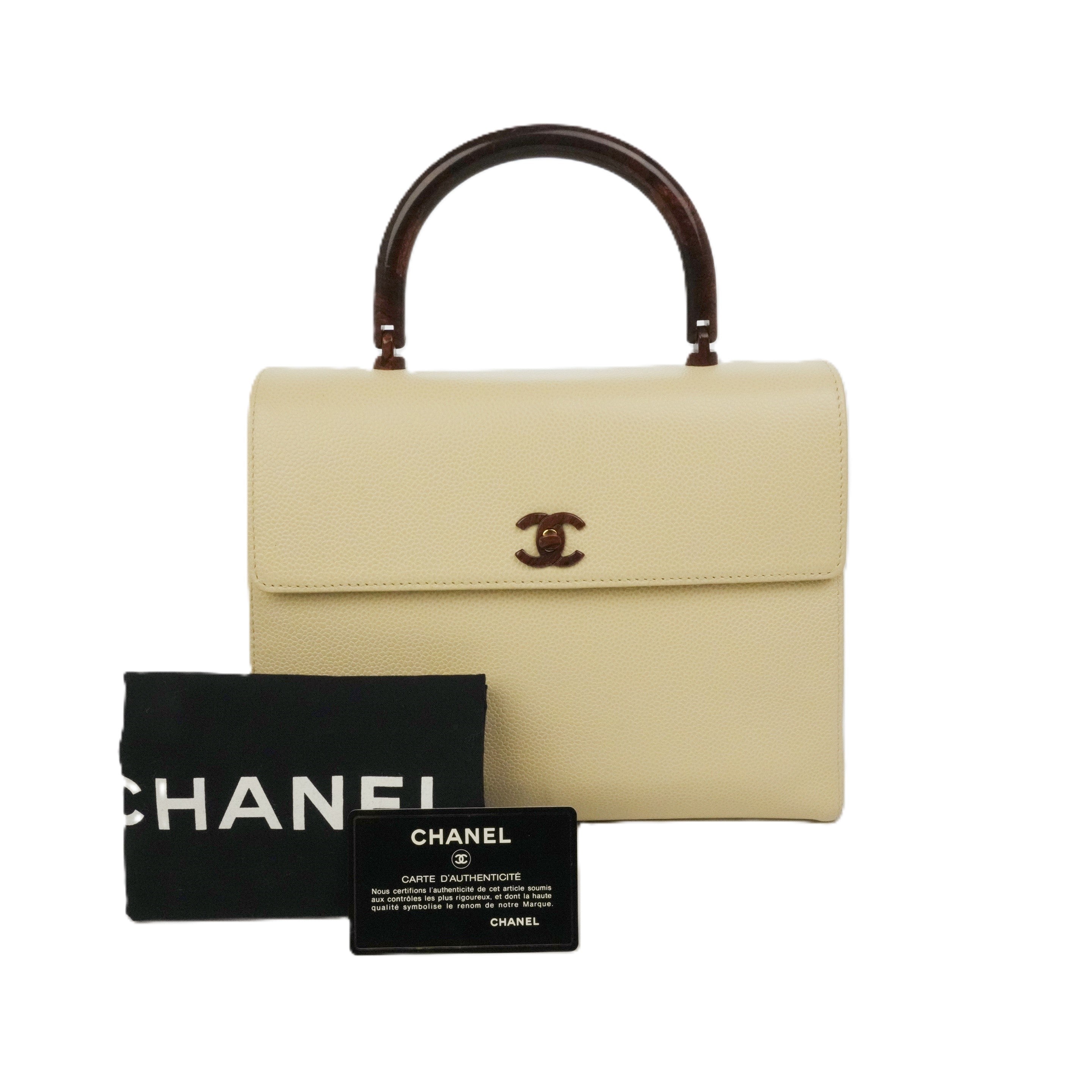 CHANEL 2000-2002 Kelly-style Coco Mark Handbag