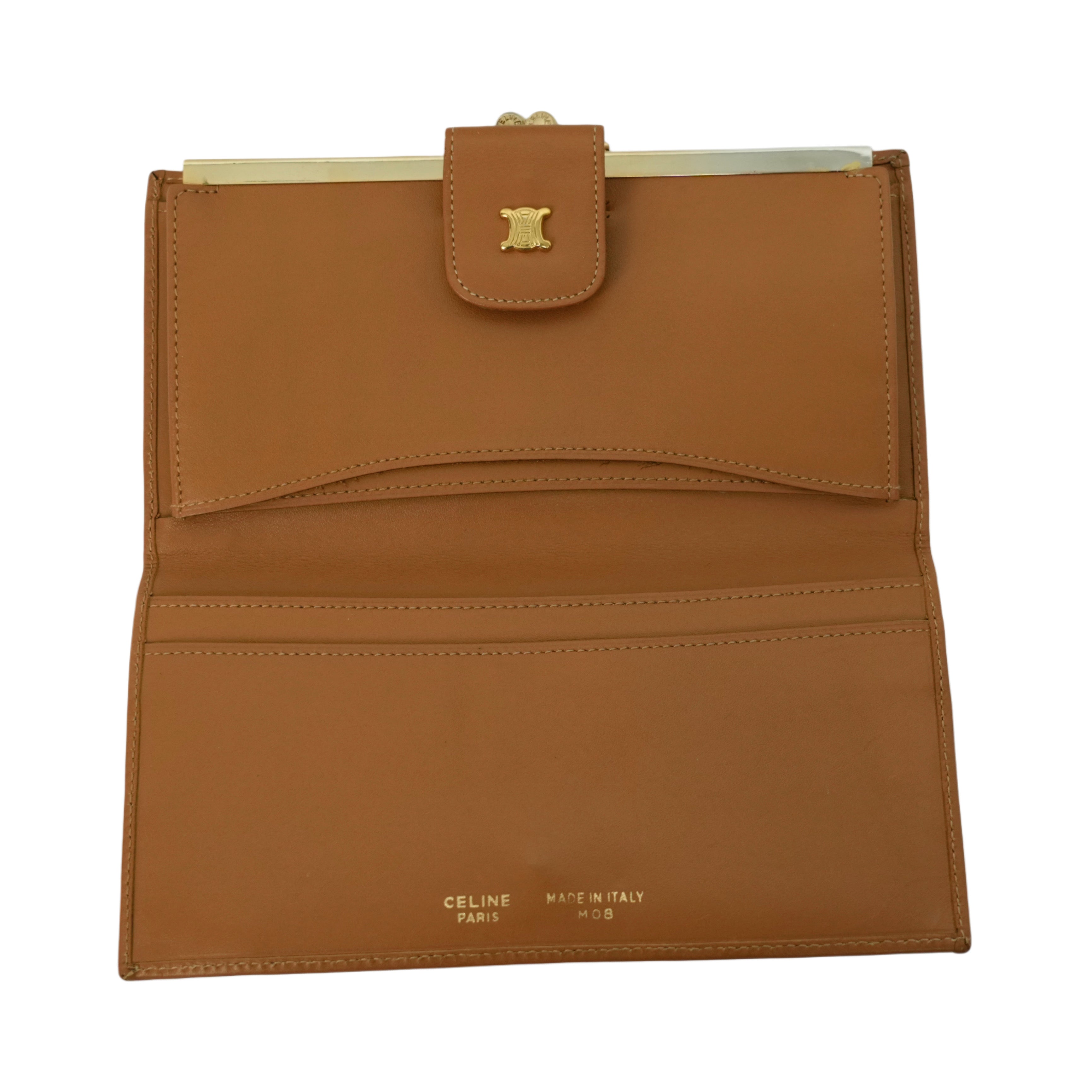 CELINE Macadam Kisslock Long Wallet