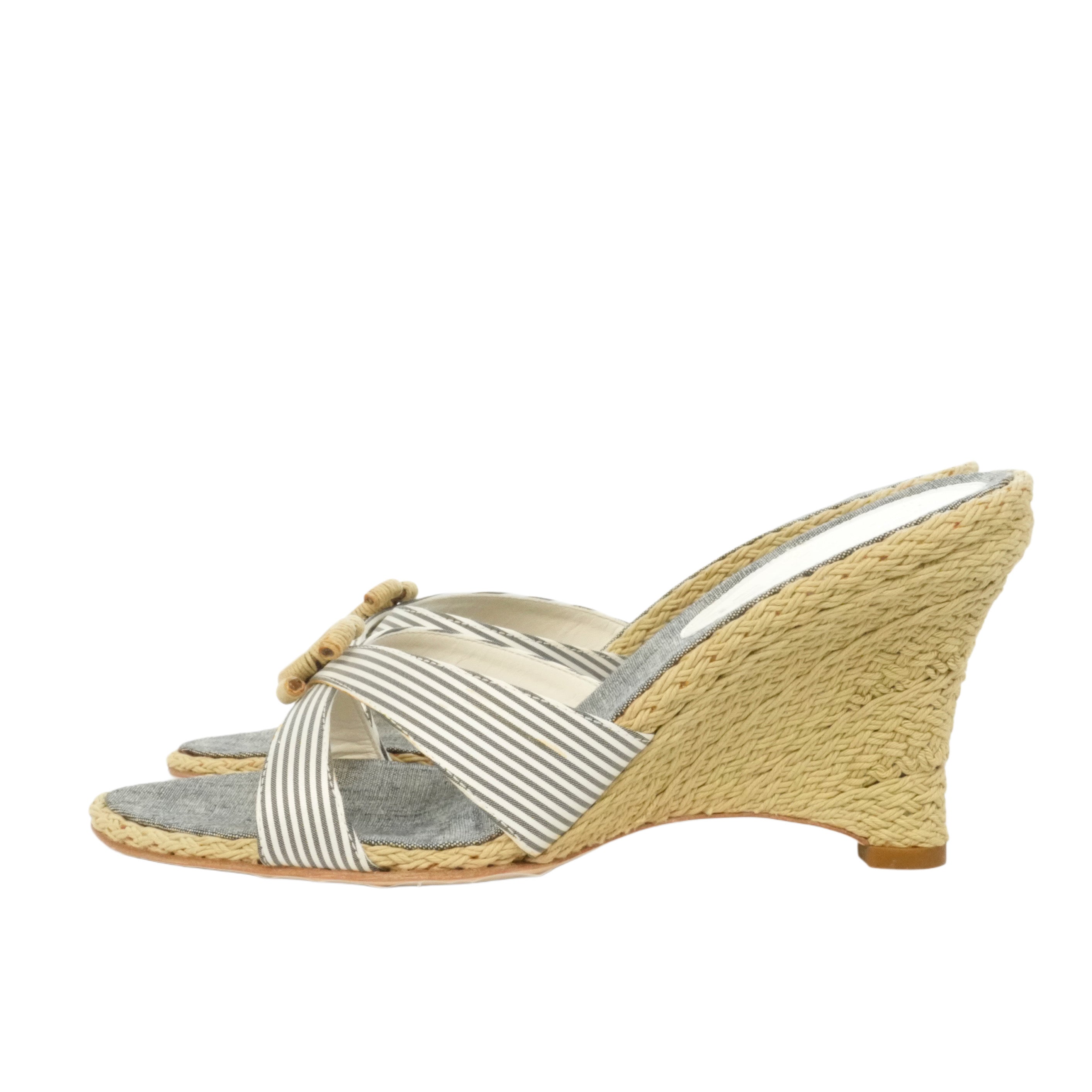 CHANEL Coco Mark Marine Mules Sandals
