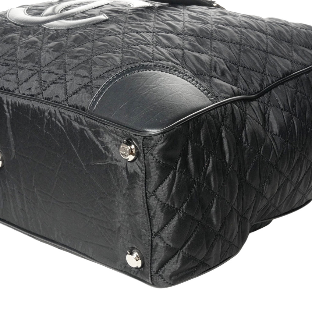 CHANEL 2005–2006 Paris-New York Boston Bag Nylon Handbag / Travel Bag