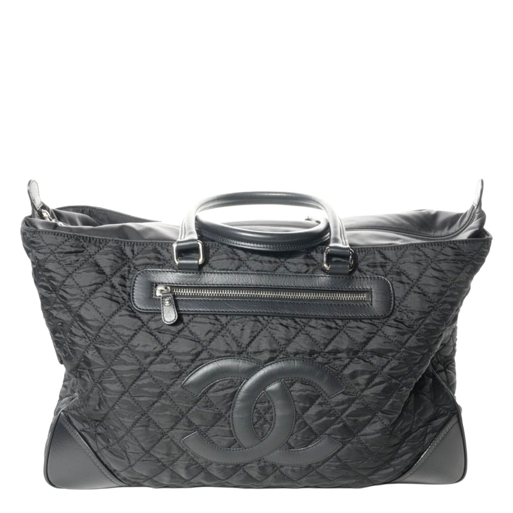 CHANEL 2005–2006 Paris-New York Boston Bag Nylon Handbag / Travel Bag