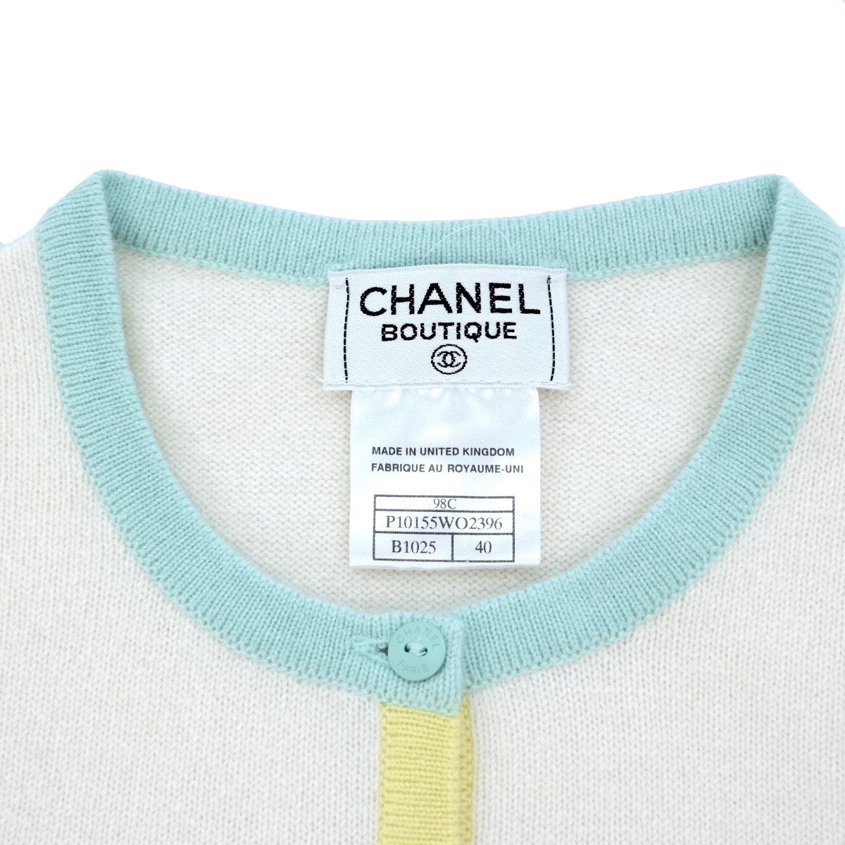 CHANEL 1998 Ensemble Knit Cashmere Size 40 Top