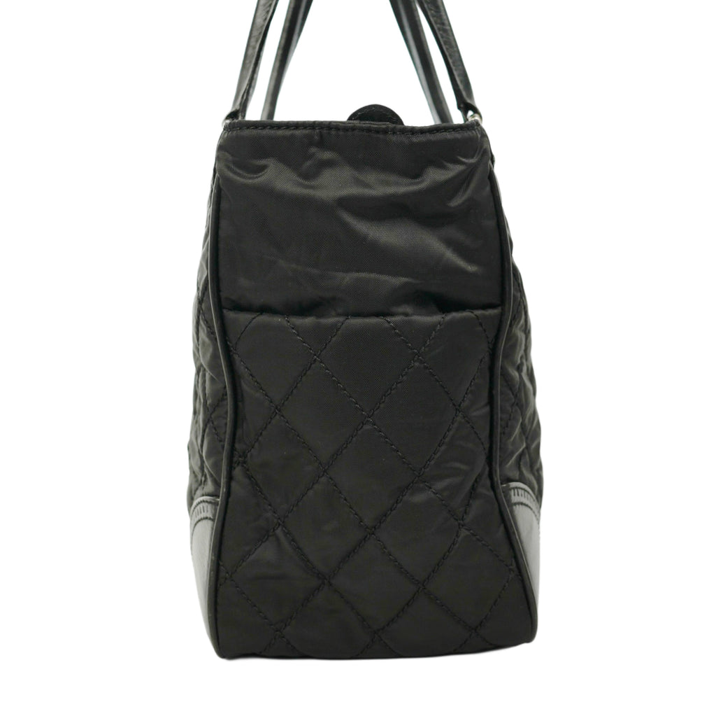 CHANEL 2008-2009 Nylon Paris-New York Tote Bag/Shoulder Bag