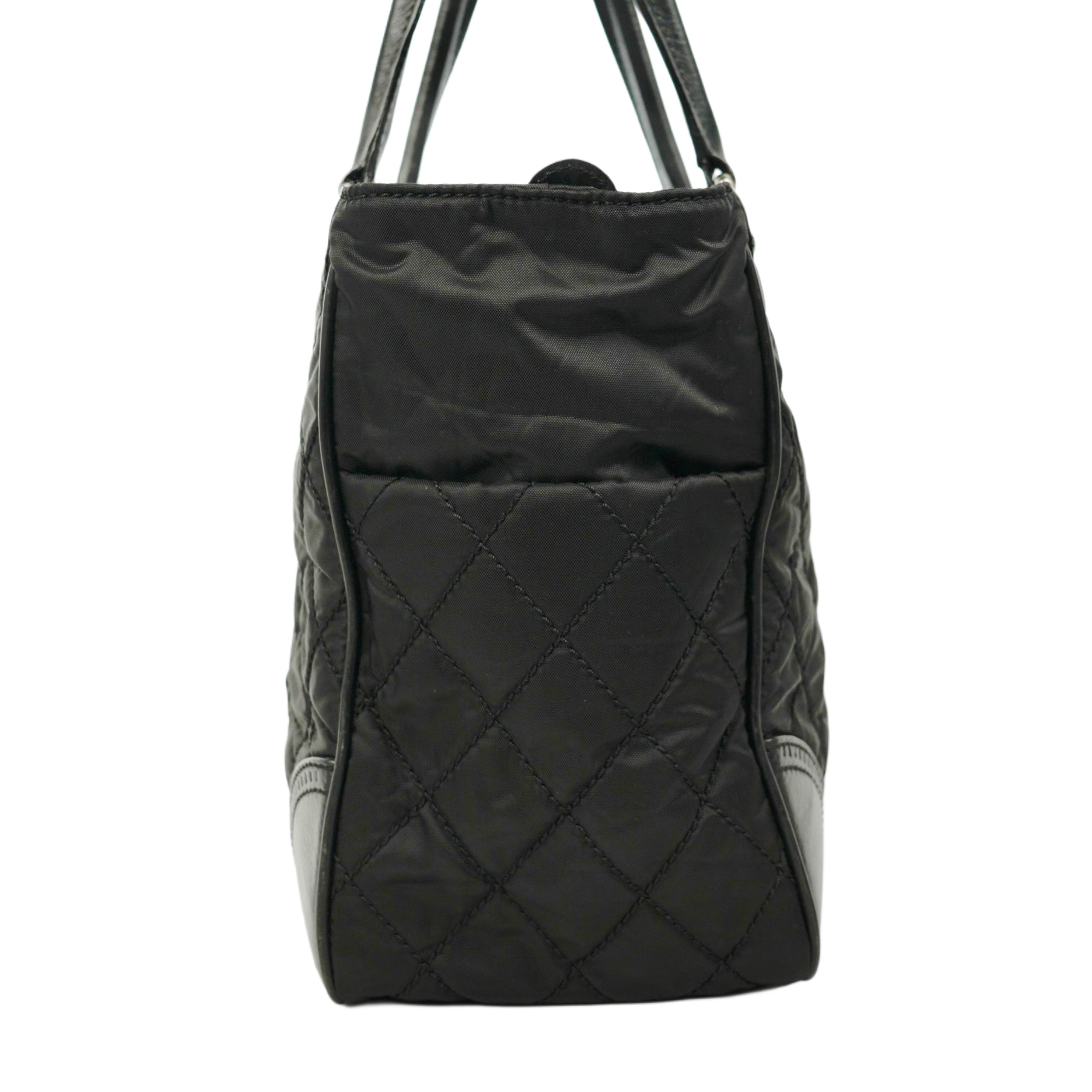 CHANEL 2008-2009 Nylon Paris-New York Tote Bag/Shoulder Bag